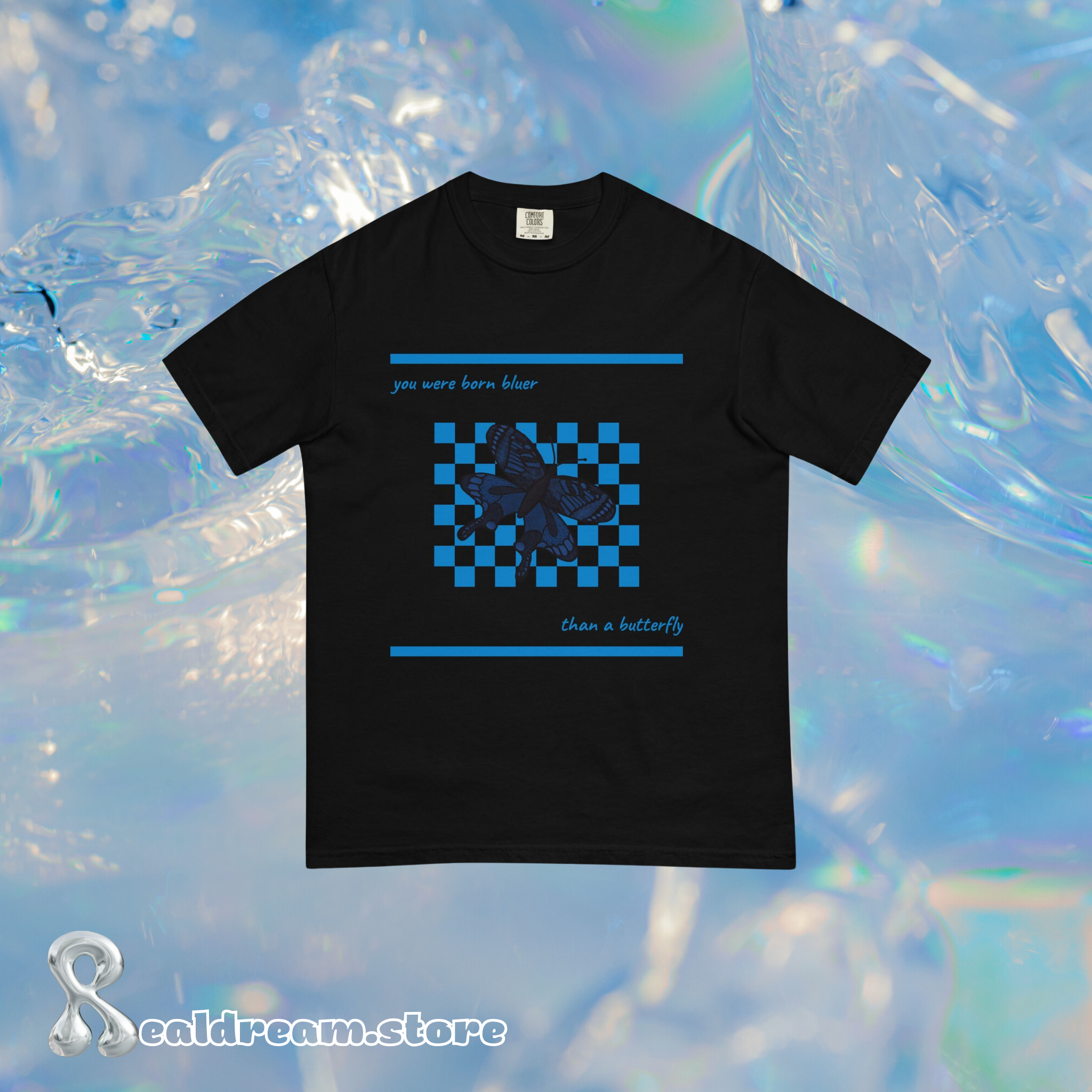 Billie Hit Me Hard And Soft Blue Custom Dyed T-Shirt
